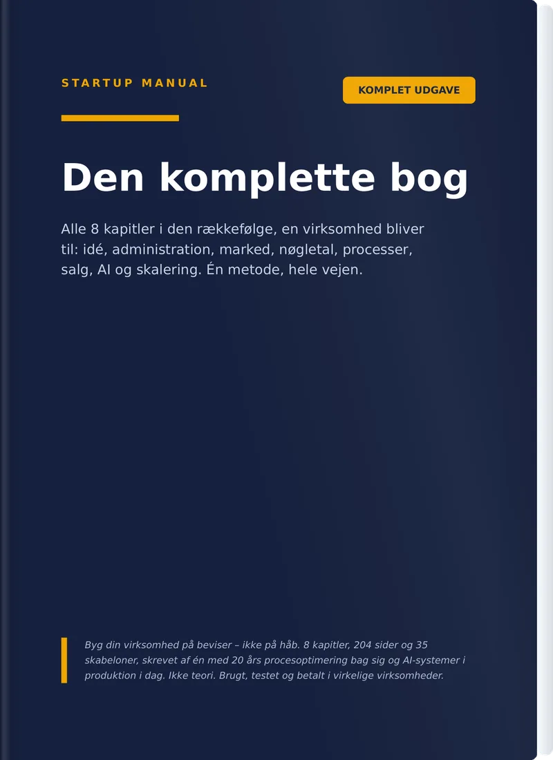 Startup Manual arbejdsbogen
